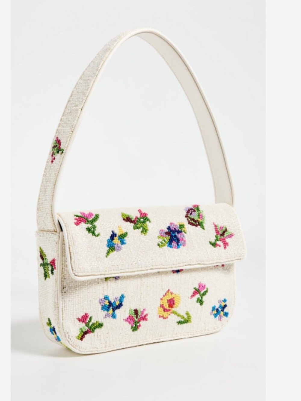 LIKE NEW STAUD Tommy Beaded Bag, First Bloom